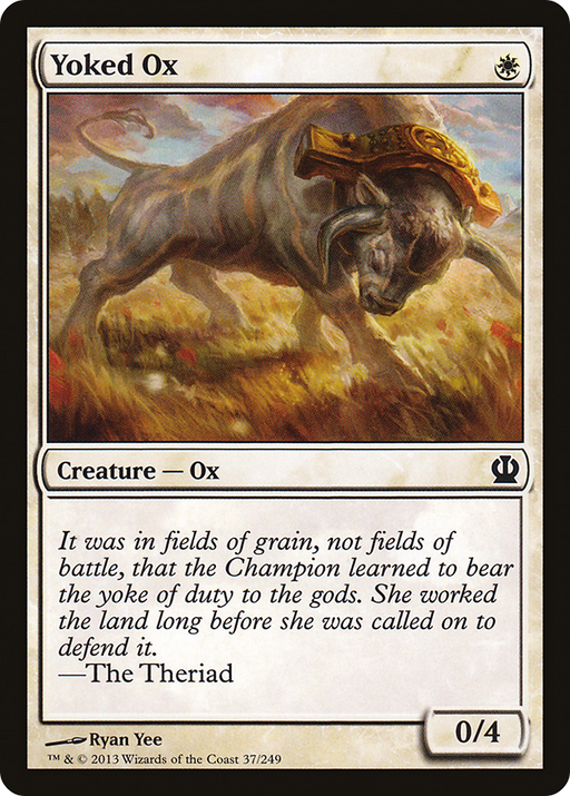 Yoked Ox (THS-037) [Theros] MTG Single Wizards of the Coast