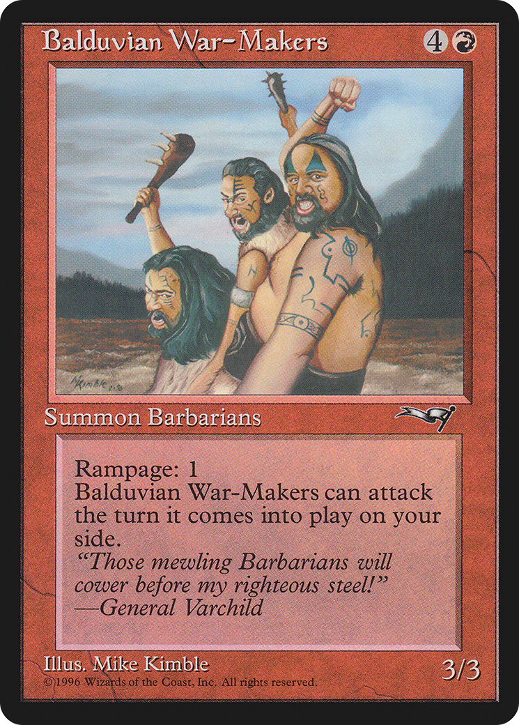 Balduvian War-Makers (ALL-66A) [Alliances] MTG Single Magic: The Gathering