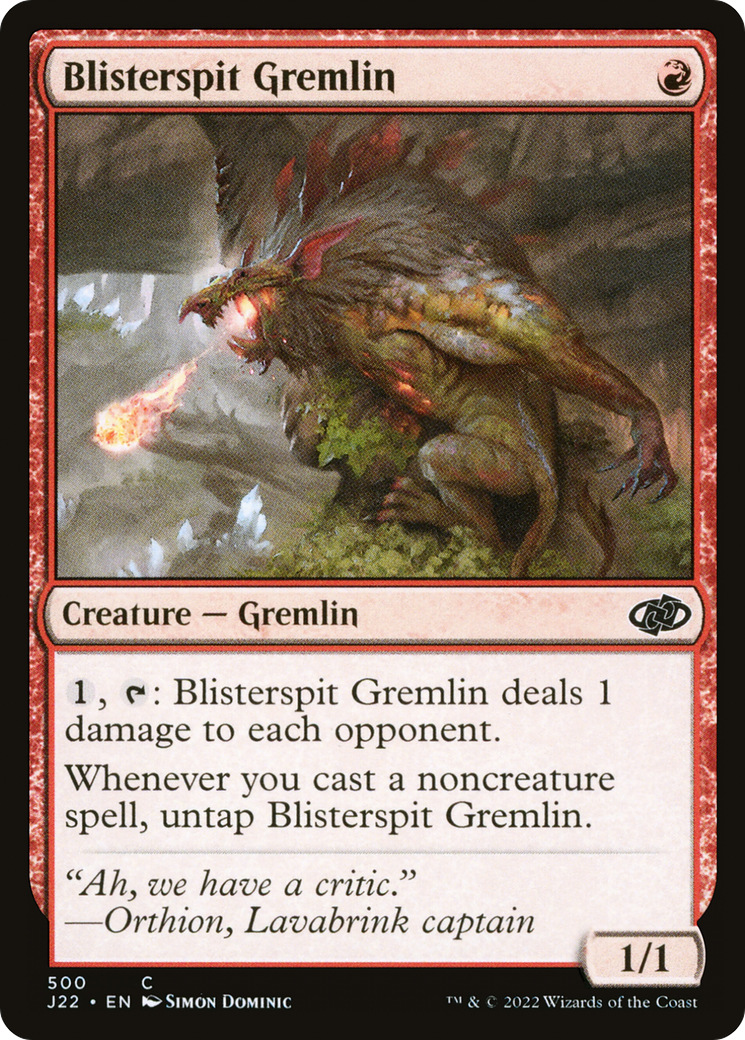 Blisterspit Gremlin (J22-500) [Jumpstart 2022] MTG Single Wizards of the Coast