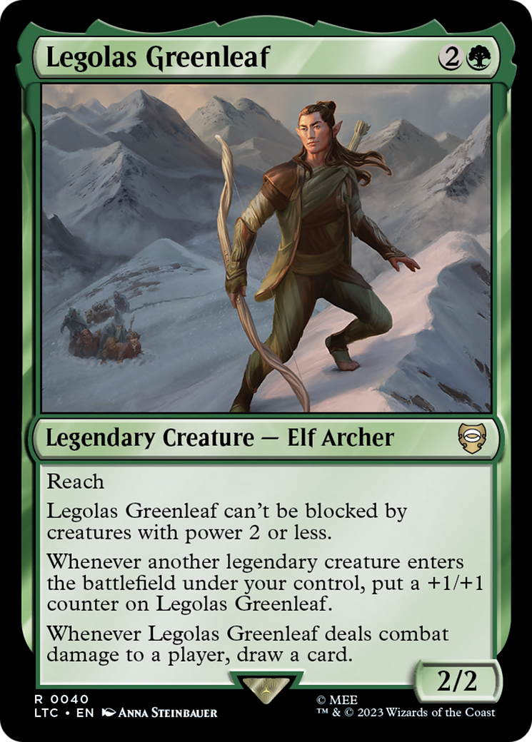 Legolas Greenleaf (LTC-040) [Tales of Middle-earth Commander] MTG Single Wizards of the Coast