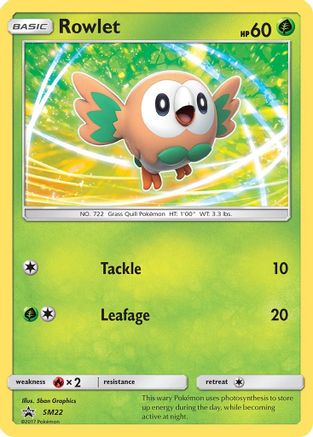 Rowlet - SM22 (/248) Holofoil [SM: Black Star Promos] Pokemon Single Pokémon