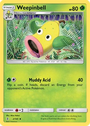 Weepinbell (2/145) [SM: Guardians Rising] Pokemon Single Pokémon