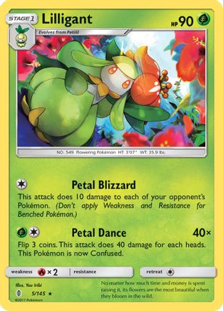 Lilligant (5/145) [SM: Guardians Rising] Pokemon Single Pokémon