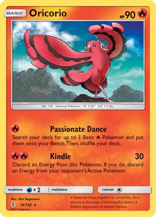 Oricorio (14/145) [SM: Guardians Rising] Pokemon Single Pokémon