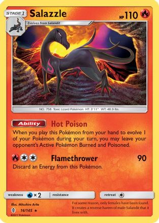 Salazzle (/145) [SM: Guardians Rising] Pokemon Single Pokémon