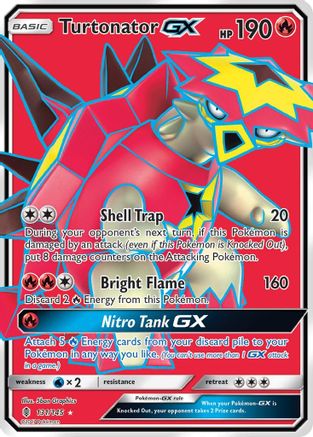 Turtonator GX (Full Art) (/145) Holofoil [SM: Guardians Rising] Pokemon Single Pokémon