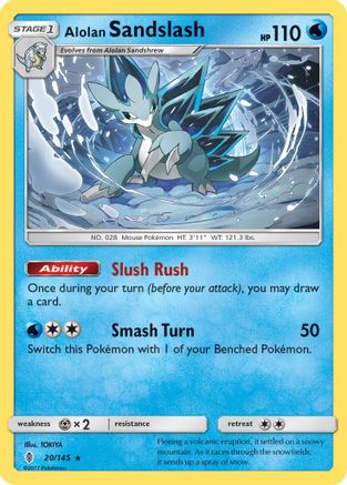 Alolan Sandslash (20/145) [SM: Guardians Rising] Pokemon Single Pokémon