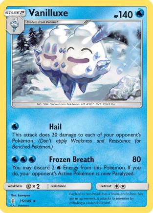Vanilluxe (/145) Reverse Holofoil [SM: Guardians Rising] Pokemon Single Pokémon