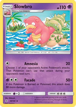 Slowbro (49/145) [SM: Guardians Rising] Pokemon Single Pokémon