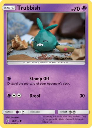 Trubbish (50/145) Reverse Holofoil [SM: Guardians Rising] Pokemon Single Pokémon