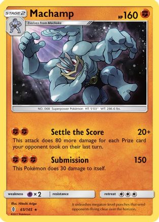 Machamp (65/145) Reverse Holofoil [SM: Guardians Rising] Pokemon Single Pokémon
