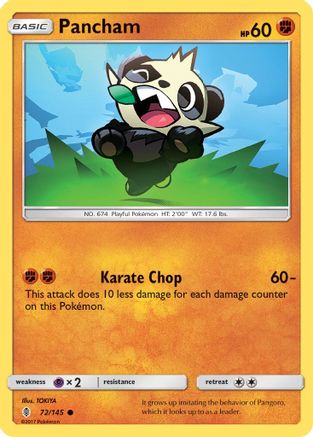 Pancham (72/145) [SM: Guardians Rising] Pokemon Single Pokémon