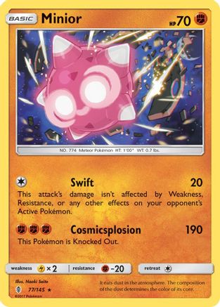 Minior (77/145) Reverse Holofoil [SM: Guardians Rising] Pokemon Single Pokémon