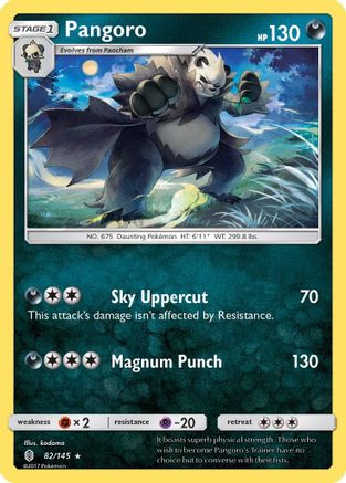 Pangoro (82/145) [SM: Guardians Rising] Pokemon Single Pokémon