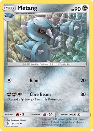 Metang (/145) Reverse Holofoil [SM: Guardians Rising] Pokemon Single Pokémon