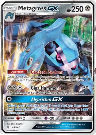 Metagross GX 85/145 Holofoil [SM: Guardians Rising] Pokemon Single Pokémon