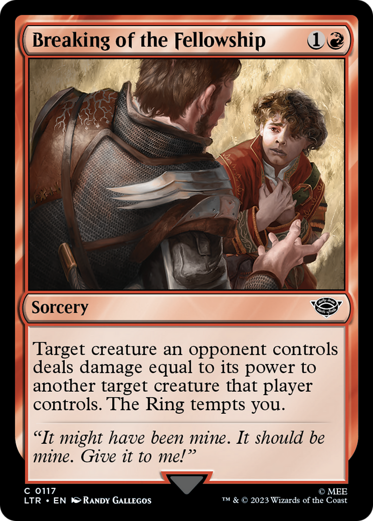 Breaking of the Fellowship (LTR-117) [The Lord of the Rings: Tales of Middle-earth] Foil MTG Single Wizards of the Coast