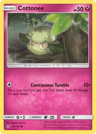 Cottonee (90/145) Reverse Holofoil [SM: Guardians Rising] Pokemon Single Pokémon