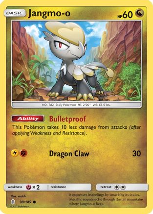 Jangmo-o 98/145 [SM: Guardians Rising] Pokemon Single Pokémon