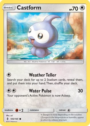 Castform (105/145) [SM: Guardians Rising] Pokemon Single Pokémon