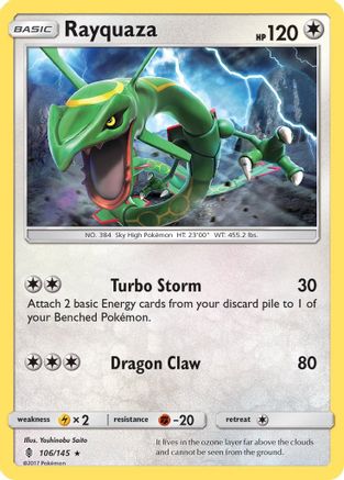 Rayquaza (106/145) Reverse Holofoil [SM: Guardians Rising] Pokemon Single Pokémon