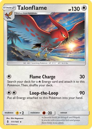 Talonflame (/145) Reverse Holofoil [SM: Guardians Rising] Pokemon Single Pokémon