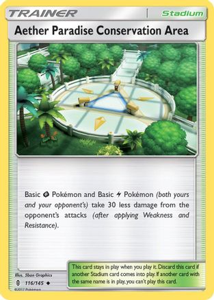 Aether Paradise Conservation Area (116/145) [SM: Guardians Rising] Pokemon Single Pokémon