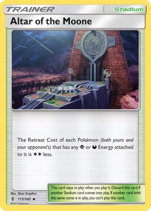 Altar of the Moone (117/145) Reverse Holofoil [SM: Guardians Rising] Pokemon Single Pokémon