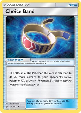 Choice Band (121/145) Reverse Holofoil [SM: Guardians Rising] Pokemon Single Pokémon