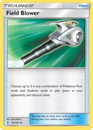 Field Blower (125/145) Reverse Holofoil [SM: Guardians Rising] Pokemon Single Pokémon