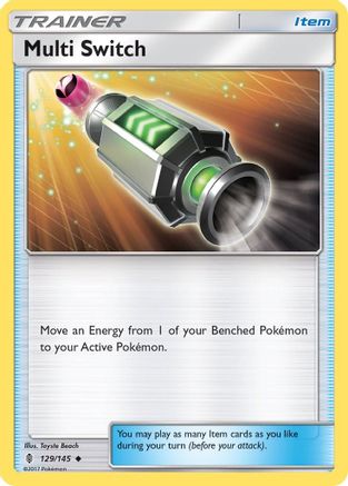 Multi Switch 129/145 [SM: Guardians Rising] Pokemon Single Pokémon