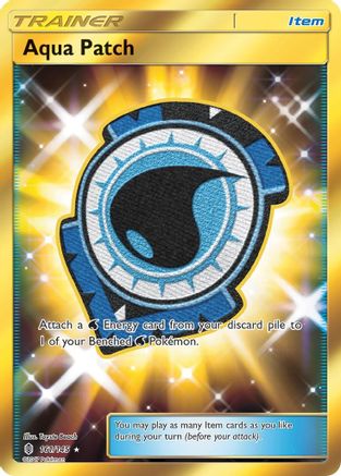 Aqua Patch (Secret) (/145) Holofoil [SM: Guardians Rising] Pokemon Single Pokémon