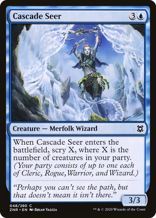 Cascade Seer (ZNR-048) [Zendikar Rising] MTG Single Wizards of the Coast