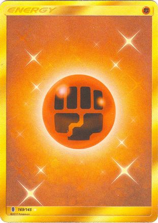 Fighting Energy (Secret) (169/145) Holofoil [SM: Guardians Rising] Pokemon Single Pokémon