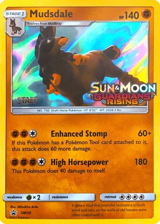 Mudsdale - SM20 (Prerelease) [Staff] () Holofoil [SM: Black Star Promos] Pokemon Single Pokémon