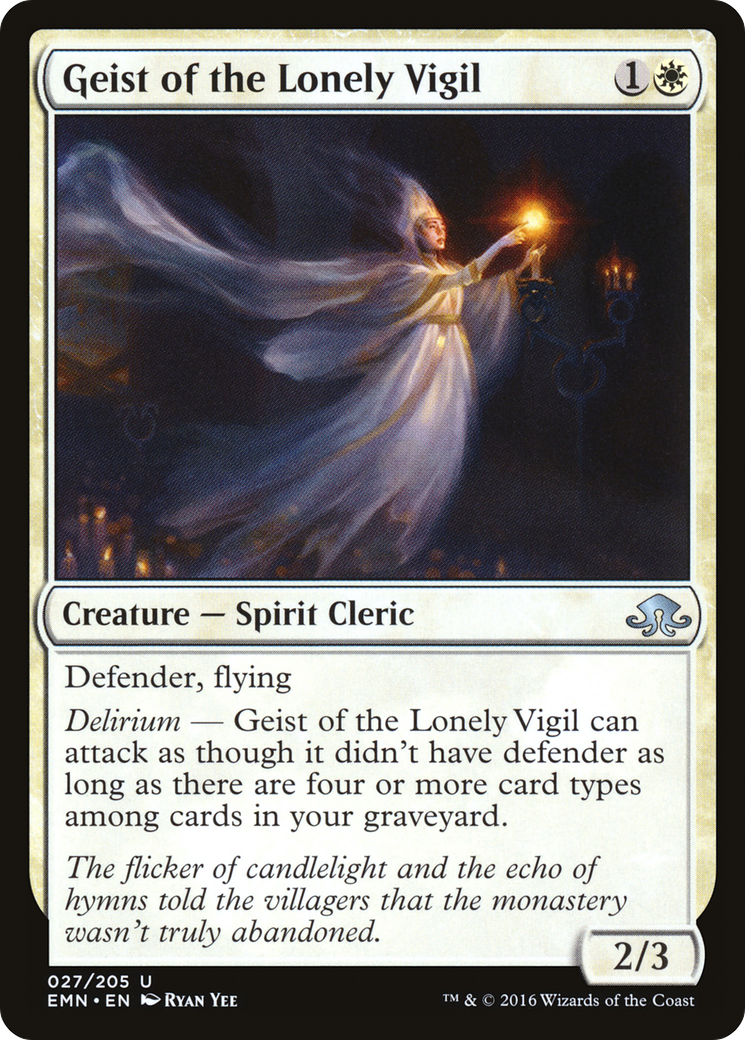 Geist of the Lonely Vigil (EMN-027) [Eldritch Moon] Foil MTG Single Wizards of the Coast