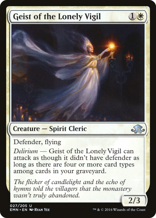 Geist of the Lonely Vigil (EMN-027) [Eldritch Moon] MTG Single Wizards of the Coast