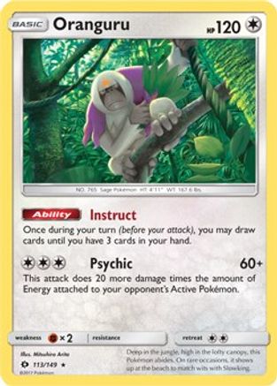 Oranguru - 113/149 (SM Base Set) () [Misc: Deck Exclusives] Pokemon Single Pokémon