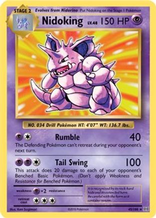 Nidoking - 45/108 (XY Evolutions) - [Misc: Deck Exclusives] Pokemon Single Pokémon