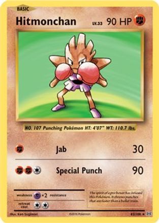 Hitmonchan 62/108 (XY Evolutions) [Misc: Deck Exclusives] Pokemon Single Pokémon