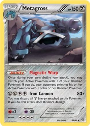 Metagross - 49/98 (XY Ancient Origins) () Holofoil [Misc: Deck Exclusives] Pokemon Single Pokémon