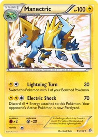 Manectric - 61/160 (XY Primal Clash) () [Misc: Deck Exclusives] Pokemon Single Pokémon