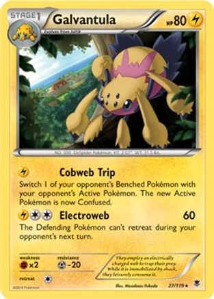 Galvantula - 27/119 (XY Phantom Forces) () Holofoil [Misc: Deck Exclusives] Pokemon Single Pokémon