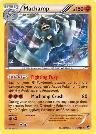 Machamp - 46/111 (XY Furious Fists) () [Misc: Deck Exclusives] Pokemon Single Pokémon