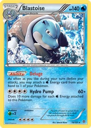 Blastoise - 16/101 (BW Plasma Blast) () [Misc: Deck Exclusives] Pokemon Single Pokémon