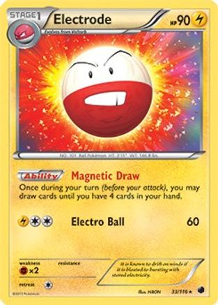 Electrode - 33/116 (BW Plasma Freeze) [Misc: Deck Exclusives] Pokemon Single Pokémon