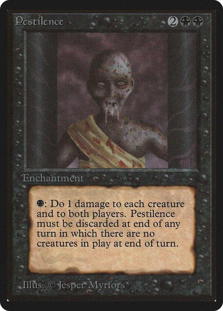 Pestilence [Beta Edition] MTG Single Magic: The Gathering