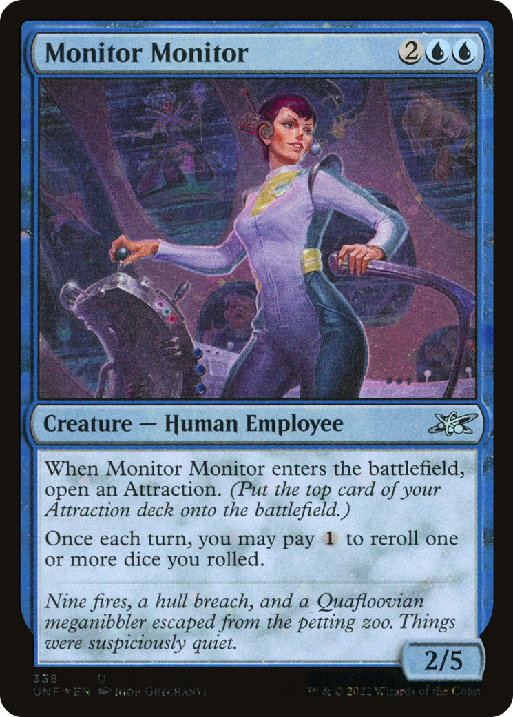 Monitor Monitor (Galaxy Foil) (UNF-338) [Unfinity] Foil MTG Single Wizards of the Coast