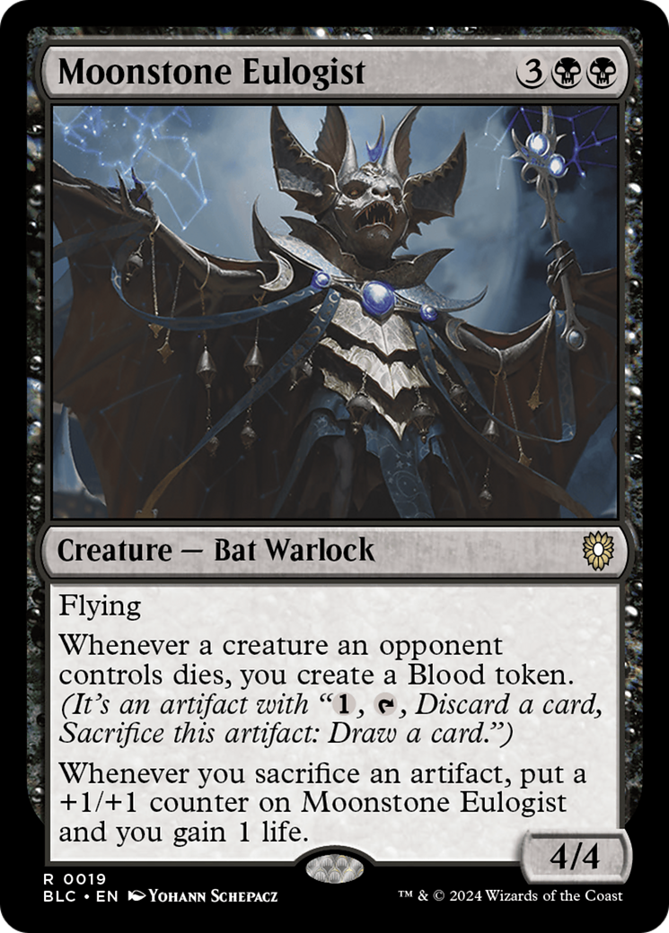 Moonstone Eulogist (BLC-019) [Bloomburrow Commander] MTG Single Wizards of the Coast