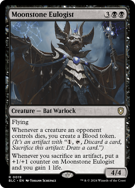 Moonstone Eulogist (BLC-019) [Bloomburrow Commander] MTG Single Wizards of the Coast